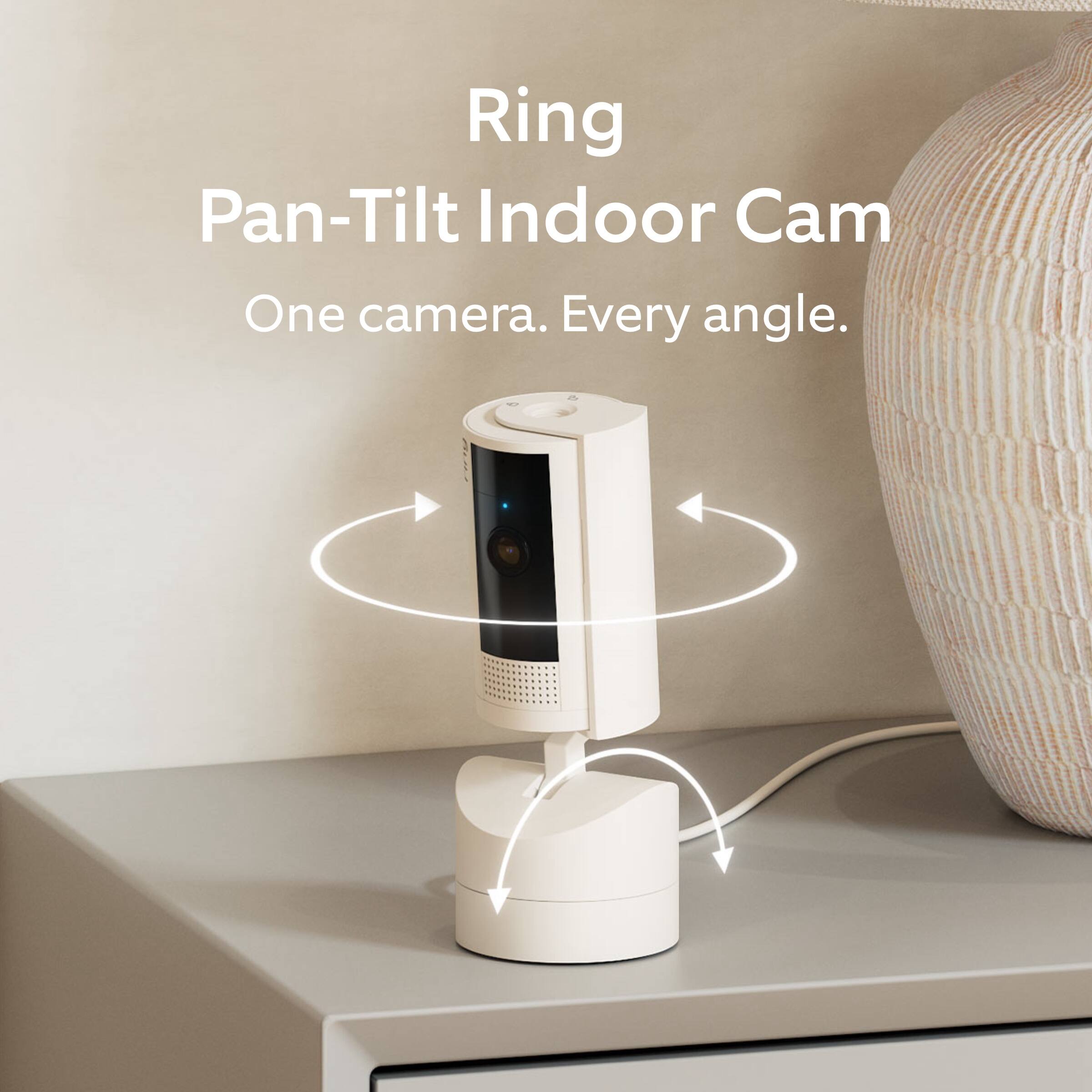 Ring Pan-Tilt Indoor Cam: One Camera. Every Angle.