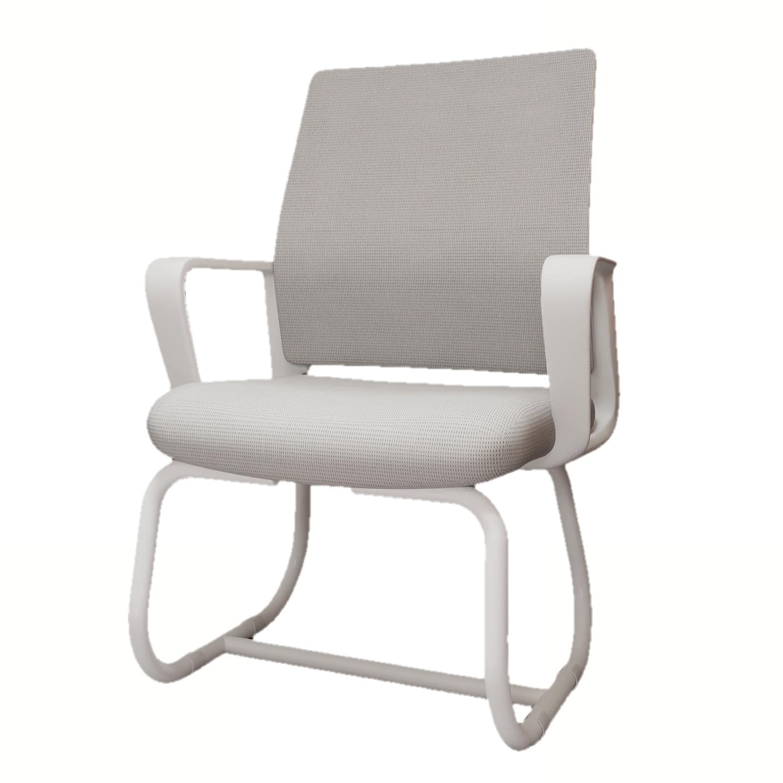 Spaco - Modern Minimalist Office Gaming Chair, Metal Frame, Ultra Comfort, Home Office Use - White-1