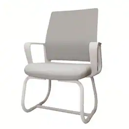 Spaco - Modern Minimalist Office Gaming Chair, Metal Frame, Ultra Comfort, Home Office Use - White-1