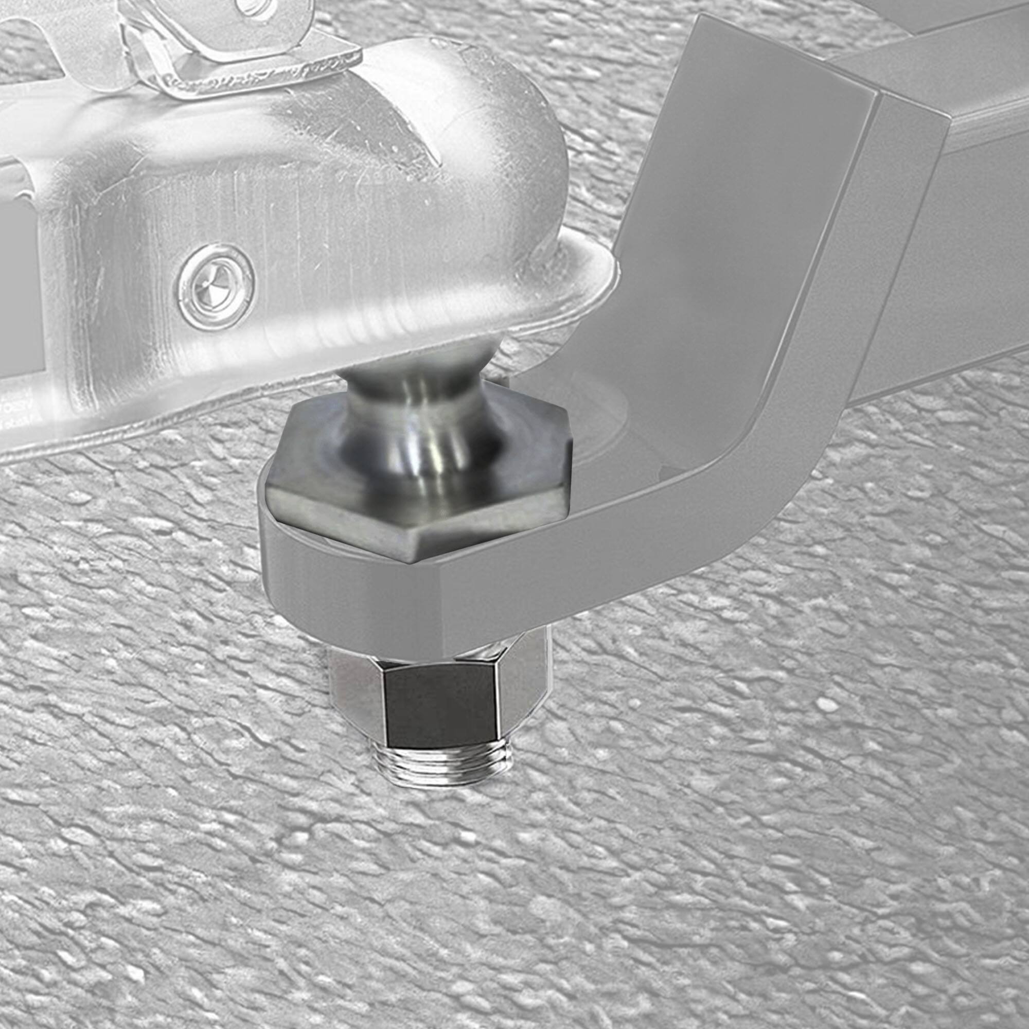 Alt View 3. Bulldog - Bulldog 1-7/8 inch Diameter Interlock Hitch Ball, 3,500 Pound Capacity, HD Zinc - Chrome.