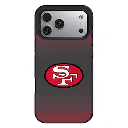 Keyscaper - NFL - San Francisco 49ers Bump Case with 8.2ft Drop Protection - 14 Pro Max - Black