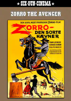 Front. Zorro the Avenger - DVD.