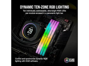 CORSAIR Vengeance RGB 64GB (2 x 32GB) 288 Pin PC RAM DDR5 6000 CORSAIR Vengeance RGB 64GB (2 x 32GB) 288 Pin PC RAM DDR5 6000