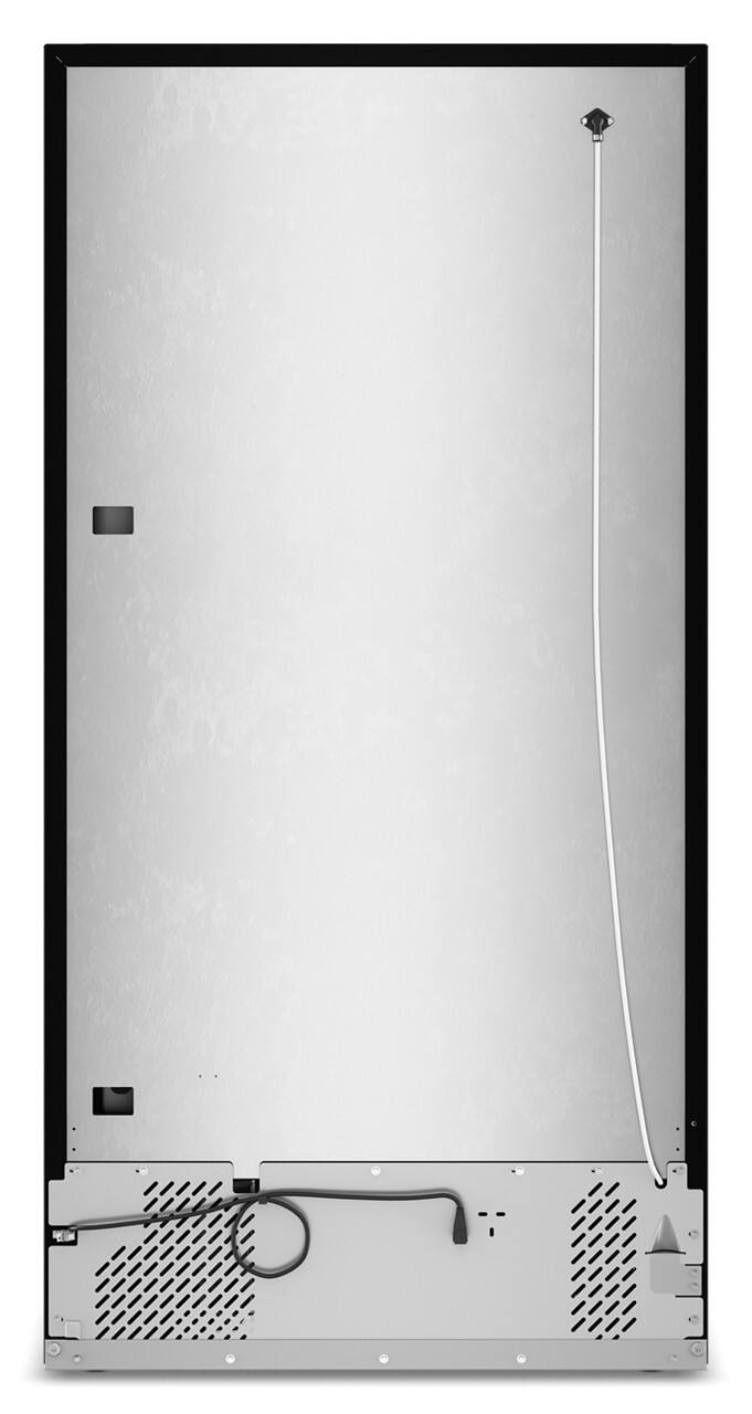 Back. Whirlpool - 21.3 Cu. Ft. Top-Freezer Refrigerator with Total Coverage Cooling - Black.