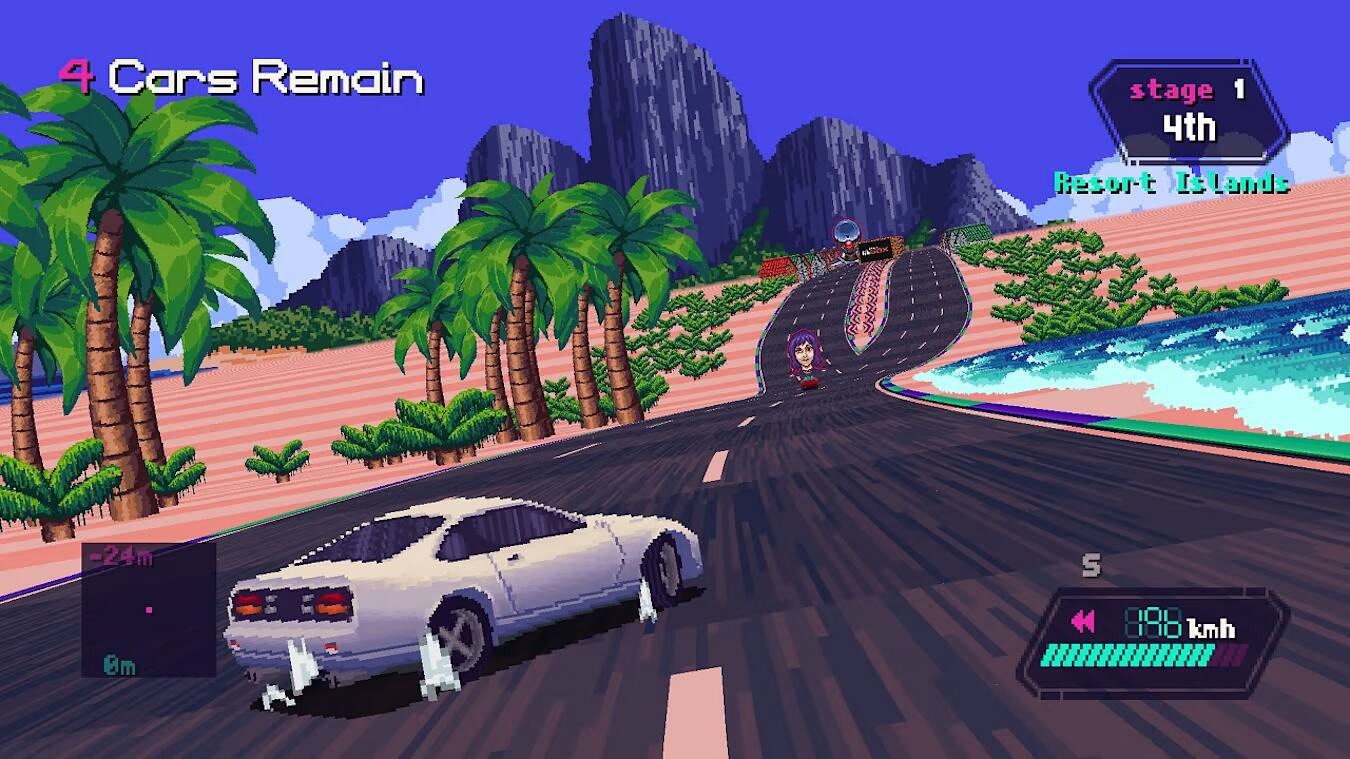 4 Cars Remain  
stage 1  
4th  
Resort Islands  
-24m  
8m  
888 kmh