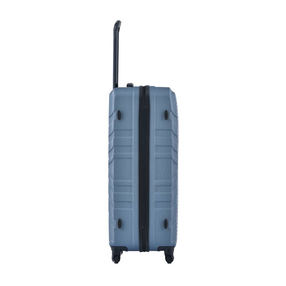 Back. Ropilly - Ropilly 3 Piece Luggage Set Blue Hard Case Luggage 20/24/28 Inch - Blue.