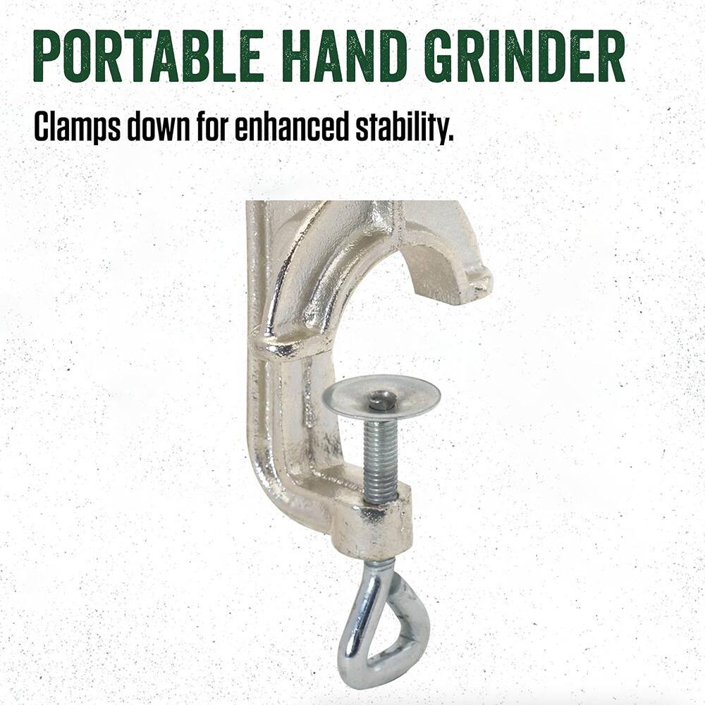 PORTABLE HAND GRINDER  
Clamps down for enhanced stability.