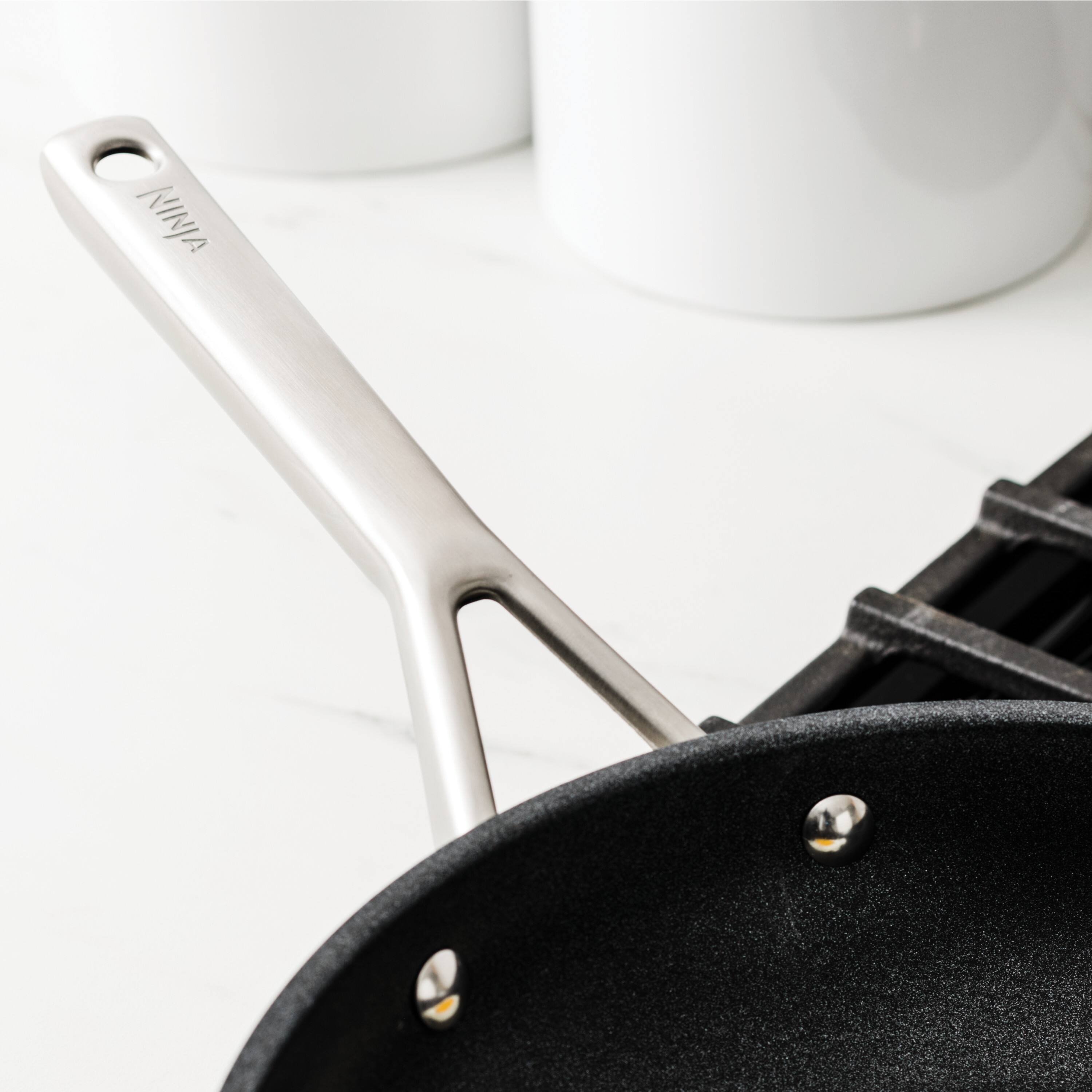 Alt View 8. Ninja - 11-Piece Stainless Steel Cookware Set - Stainless.