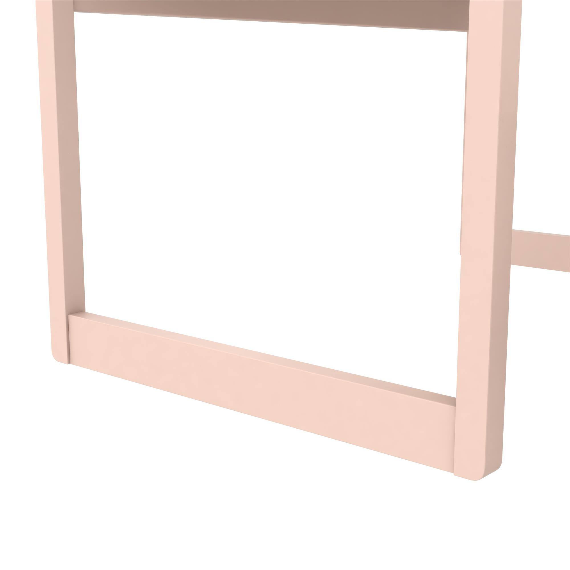 Alt View 6. Aukfa - 3-Piece Kids Activity Table Set - Adjustable Height Table & Chairs, Solid Wood, 31"W Table & 14"W Stools, 60lb Capacity - Pink.