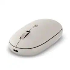 Front. Satechi - Satechi OntheGo Bluetooth Mouse, USB-C Rechargeable, Silent Clicks, Multi-Device Connect 3 Devices - Sand - Sand.