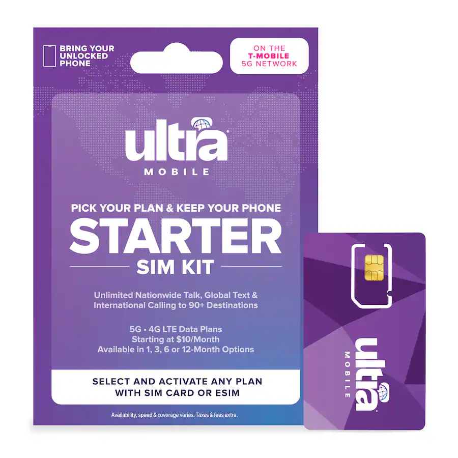 Ultra Mobile Starter SIM Kit Purple UM001045 Best Buy
