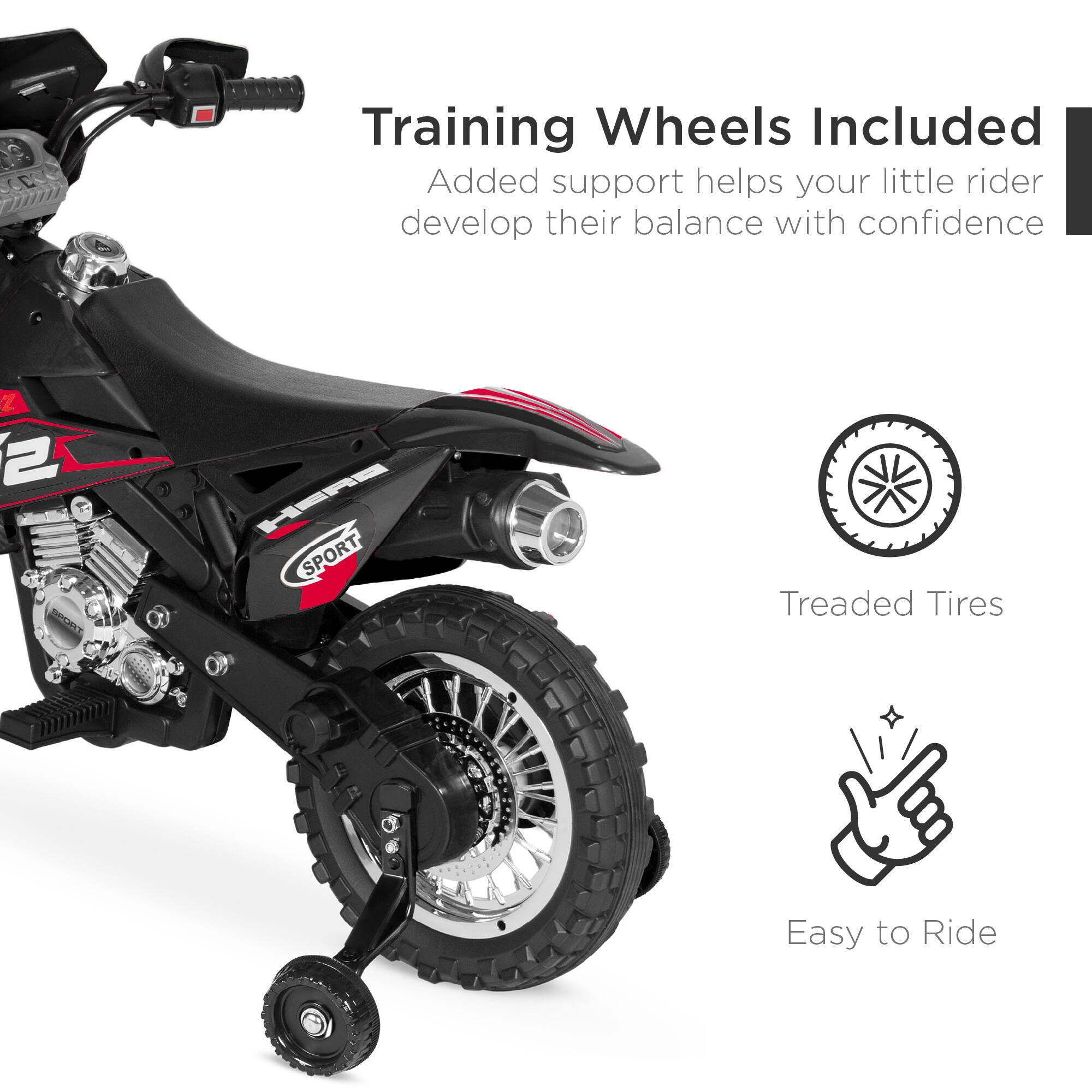 Training Wheels Included: Added support helps your little rider develop their balance with confidence. Treaded Tires: Easy to Ride.