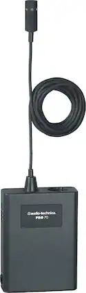 Audio-Technica - PRO 70 Cardioid Condenser Lavalier/Instrument Microphone - Black