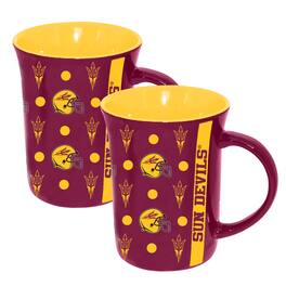 The Memory Company - Arizona State Sun Devils 2-Pack 15oz. Line Up Ceramic Mugs - Multicolor