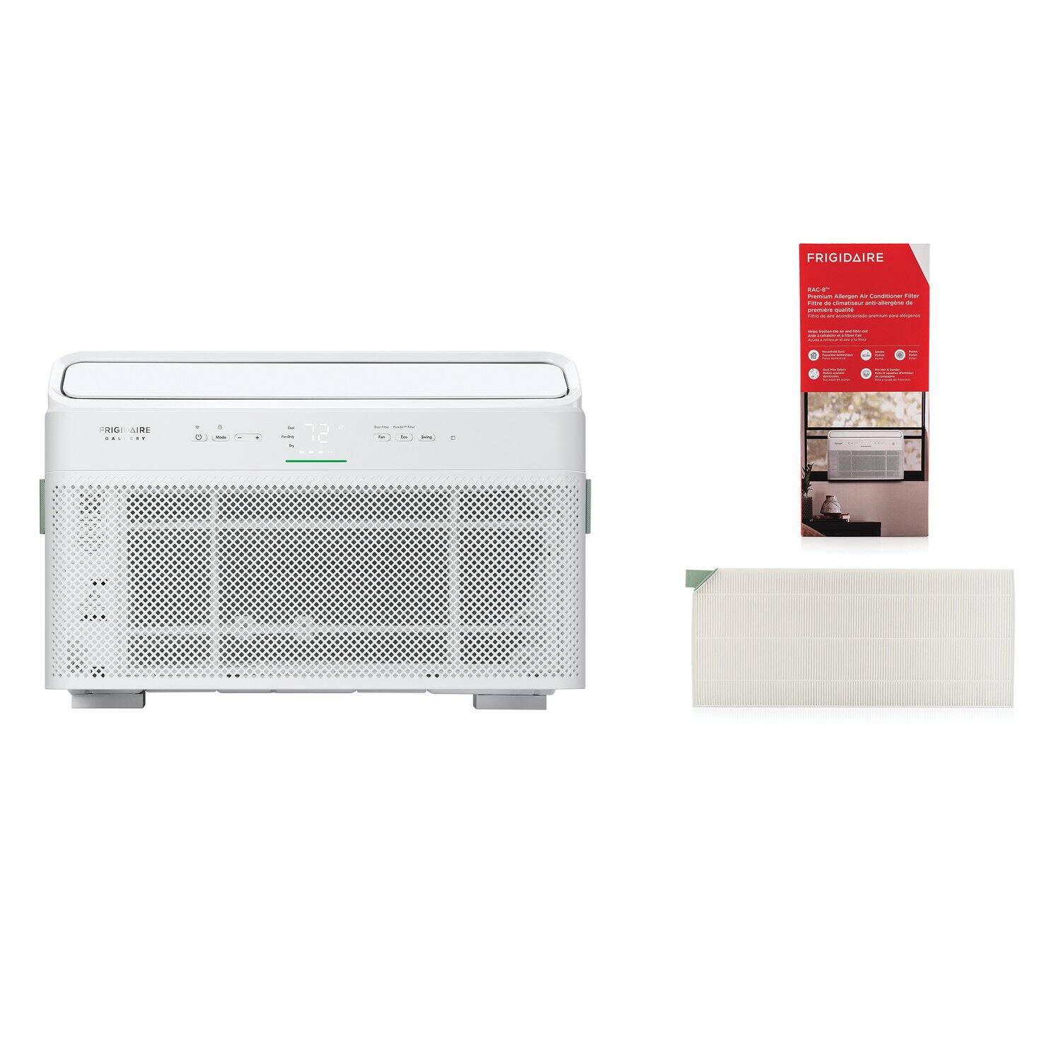 FRIGIDAIRE  
FRIGIDAIRE AIRE  
FALL 1ST  
72°  
FRIGIDAIRE  
RAC-100  
Portable Air Conditioner  
Filter de climatiseur anti-bactérien
