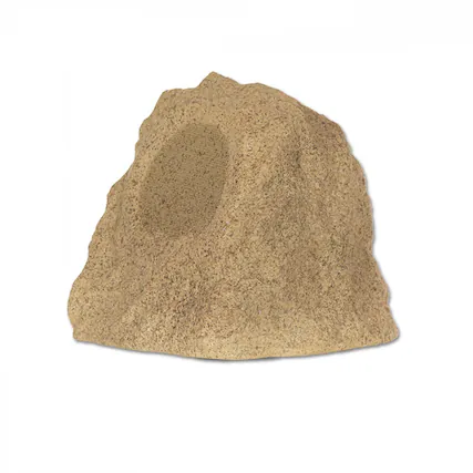 Front. Theater Solutions by Goldwood - B42S Fully Wireless Rechargeable Battery Bluetooth Outdoor Rock Speaker - Sandstone.