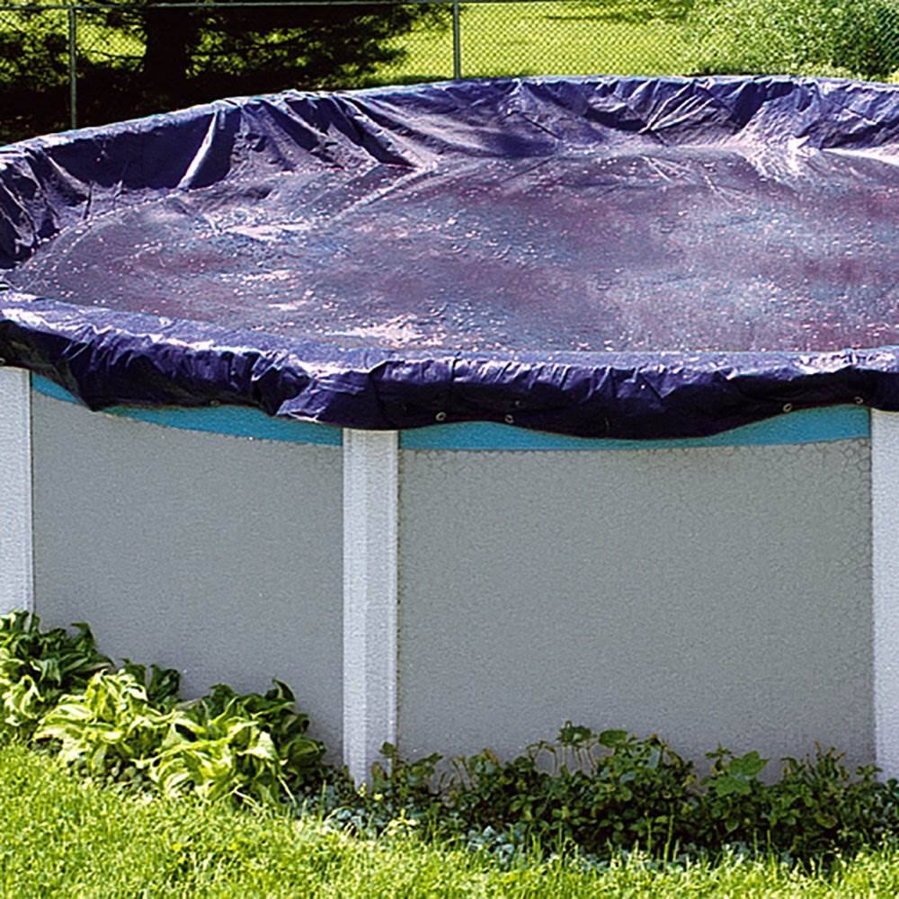Alt View 2. Swimline - Swimline 28 Foot Round Winter Pool Cover + 4x8 Winterizing Closing Air Pillow.