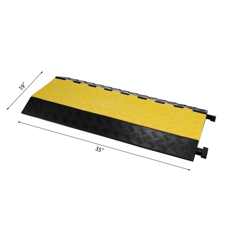 Rubber Cable Ramp Used VEVOR 5 Channel Cable Protectors Extreme Rubber Cable Ramps Heavy Duty ...