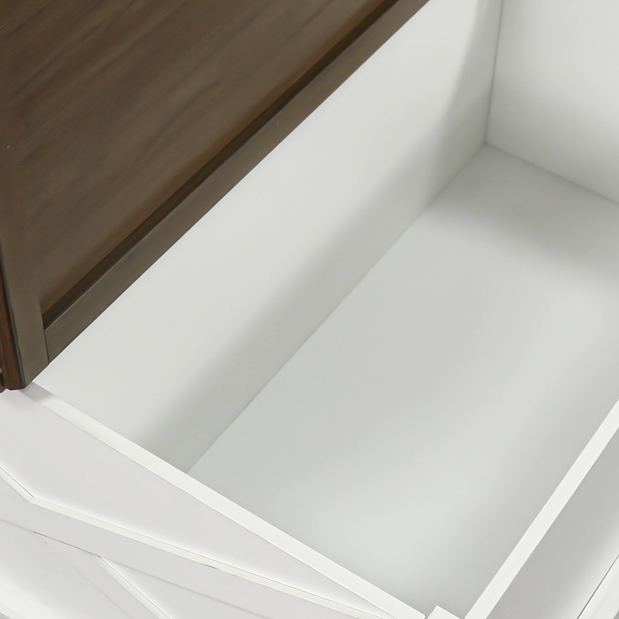 Alt View 8. Ihomeadore - 31.5 Inch Modern Farmhouse Square Flip Top Coffee Table with Hidden Storage Box and Sliding Barn Door - White.