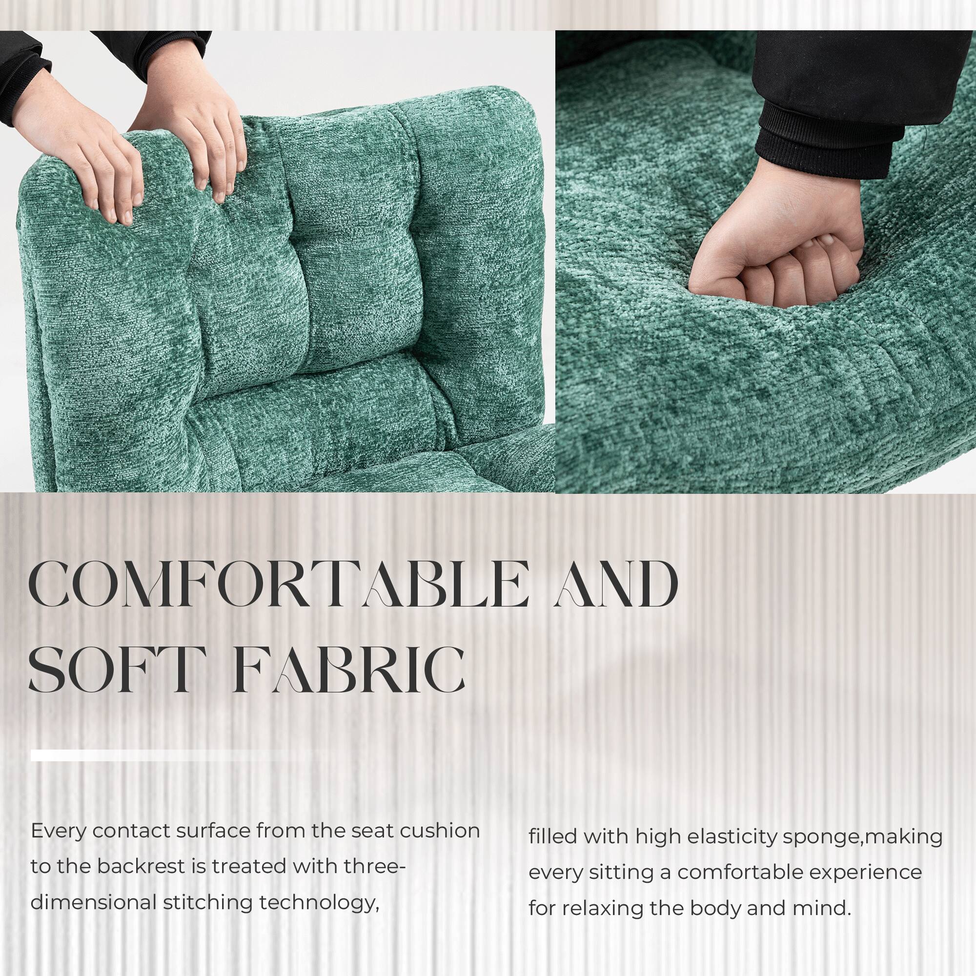 COMFORTABLE AND SOFT FABRIC

Every contact surface from the seat cushion to the backrest is treated with three-dimensional stitching technology, filled with high elasticity sponge, making every sitting a comfortable experience for relaxing the body and mind.