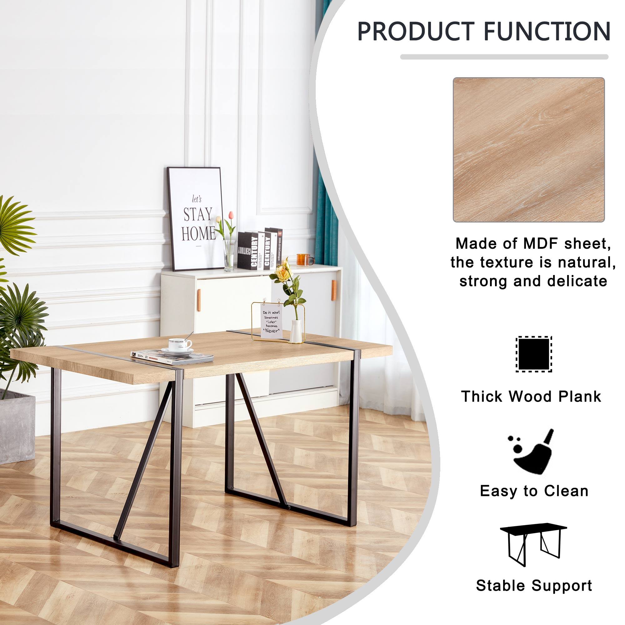 PRODUCT FUNCTION

Made of MDF sheet, the texture is natural, strong and delicate

Thick Wood Plank

Easy to Clean

Stable Support