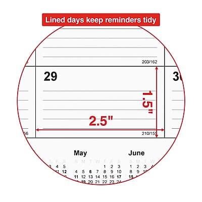 Lined days keep reminders tidy

203/162

29 3

2.5" 1.5"

210/155

May
1 2 3 4 5 6 7 8 9 10 11 12 13 14 15 16 17 19 20 21 22 23 24

June
1 2 3 8 10 15