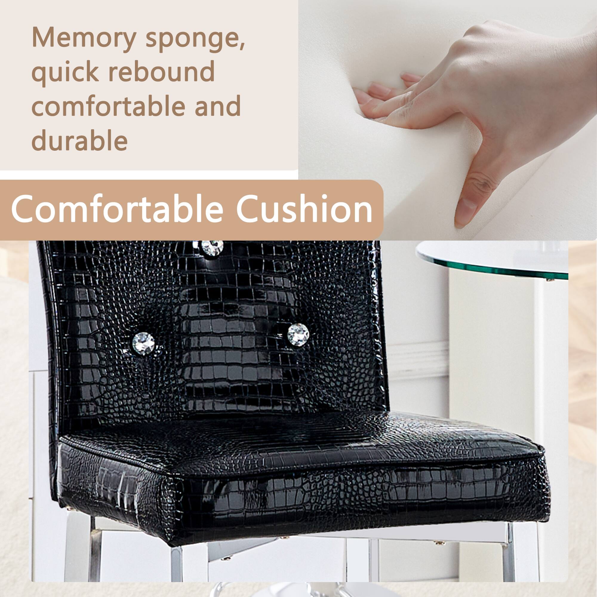 Memory sponge, quick rebound comfortable and durable

Comfortable Cushion