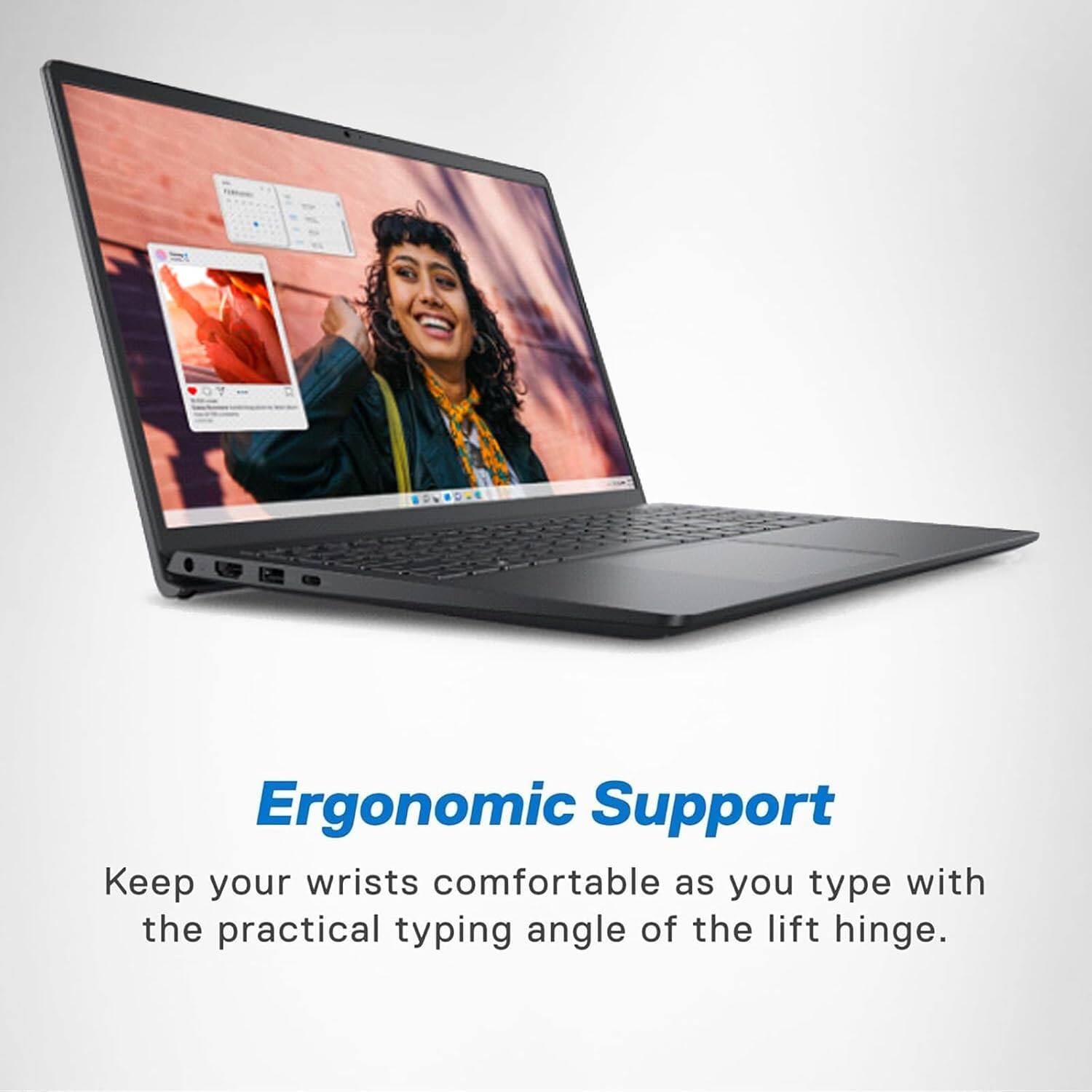 Ergonomic Support  
Keep your wrists comfortable as you type with the practical typing angle of the lift hinge.