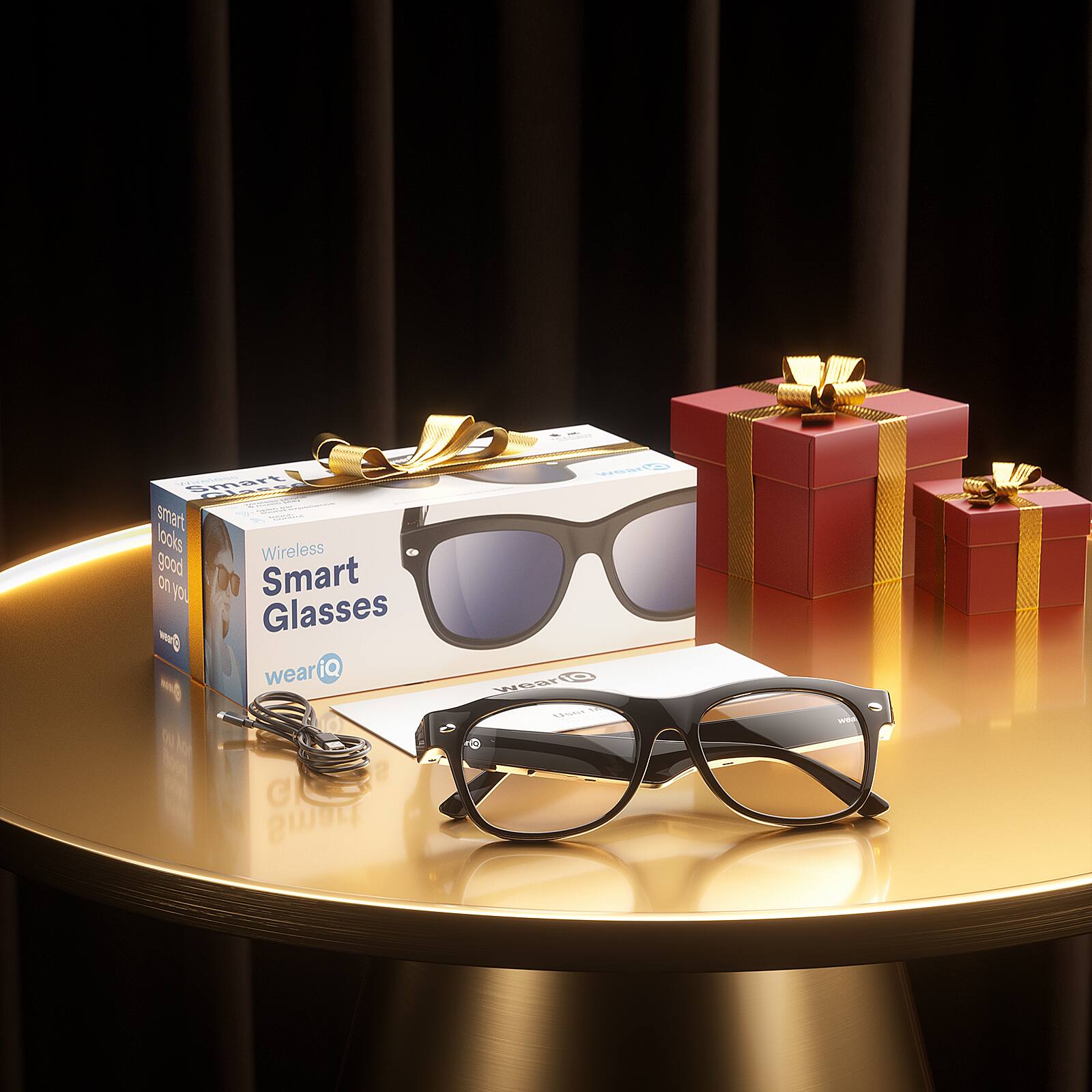 Smart Glasses  
Wireless  
wearIQ  
smart look good on you