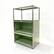 Angle. Malletson - 3-Tier Modular Metal Sideboard Buffet, Modern Storage Accent Cabinet with Doors for Kitchen Dining Room - Green.