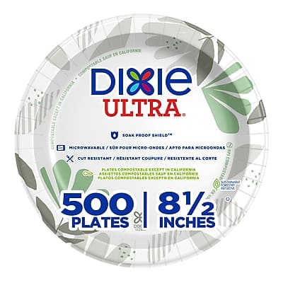 "Dixie - Ultra Pathways 8.5"" Paper Plates, 500/Carton - Multicolored" price history on PriceWatchPro