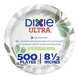 Dixie - Ultra Pathways 8.5" Paper Plates, 500/Carton - Multicolored