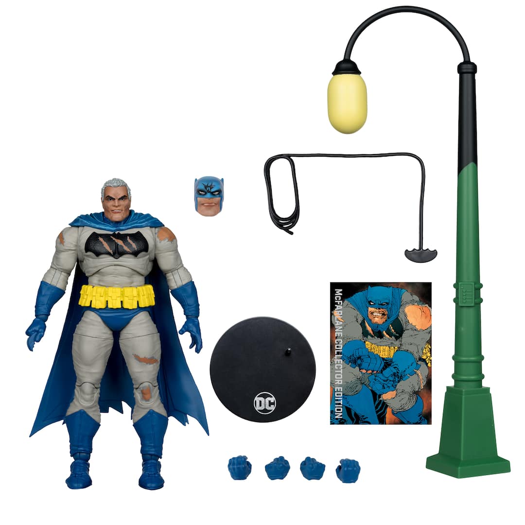 McFarlane Toys DC Multiverse Figura Batman 18 Cm – Costume Nero/Grigio Da Batman: Hush – 22 Punti Di Articolazione, Accessori E Base