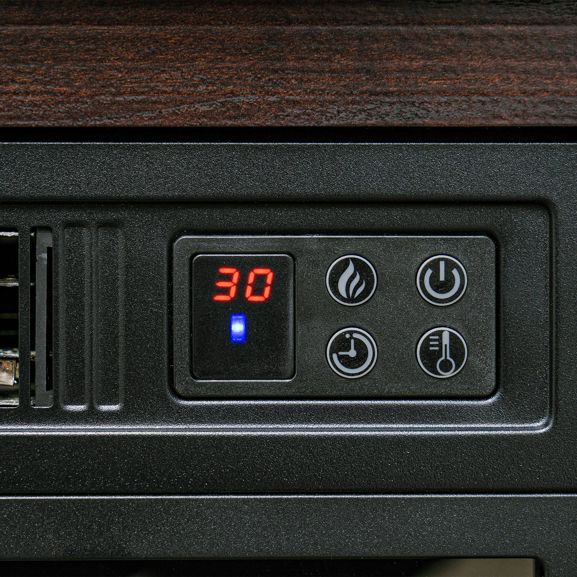 Alt View 5. Homcom - 26" Electric Fireplace with Mantel Surround, 1400W Replaceable Fireplace Insert Heater with Realistic Log.