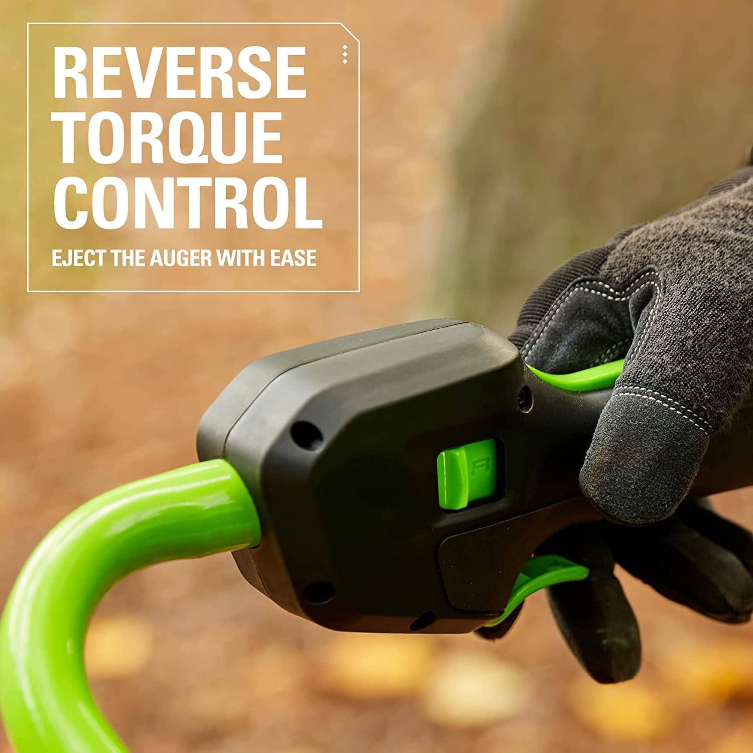 REVERSE TORQUE CONTROL  
EJECT THE AUGER WITH EASE