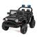 Front. U-HOMY - 12V Kids Ride-On Jeep with Remote & Seatbelt - Black.