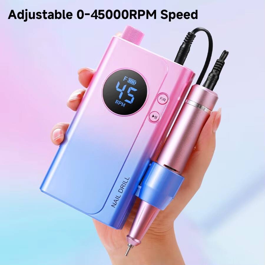 Adjustable 0-45000RPM Speed  
F/R 45 RPM  
NAIL DRILL