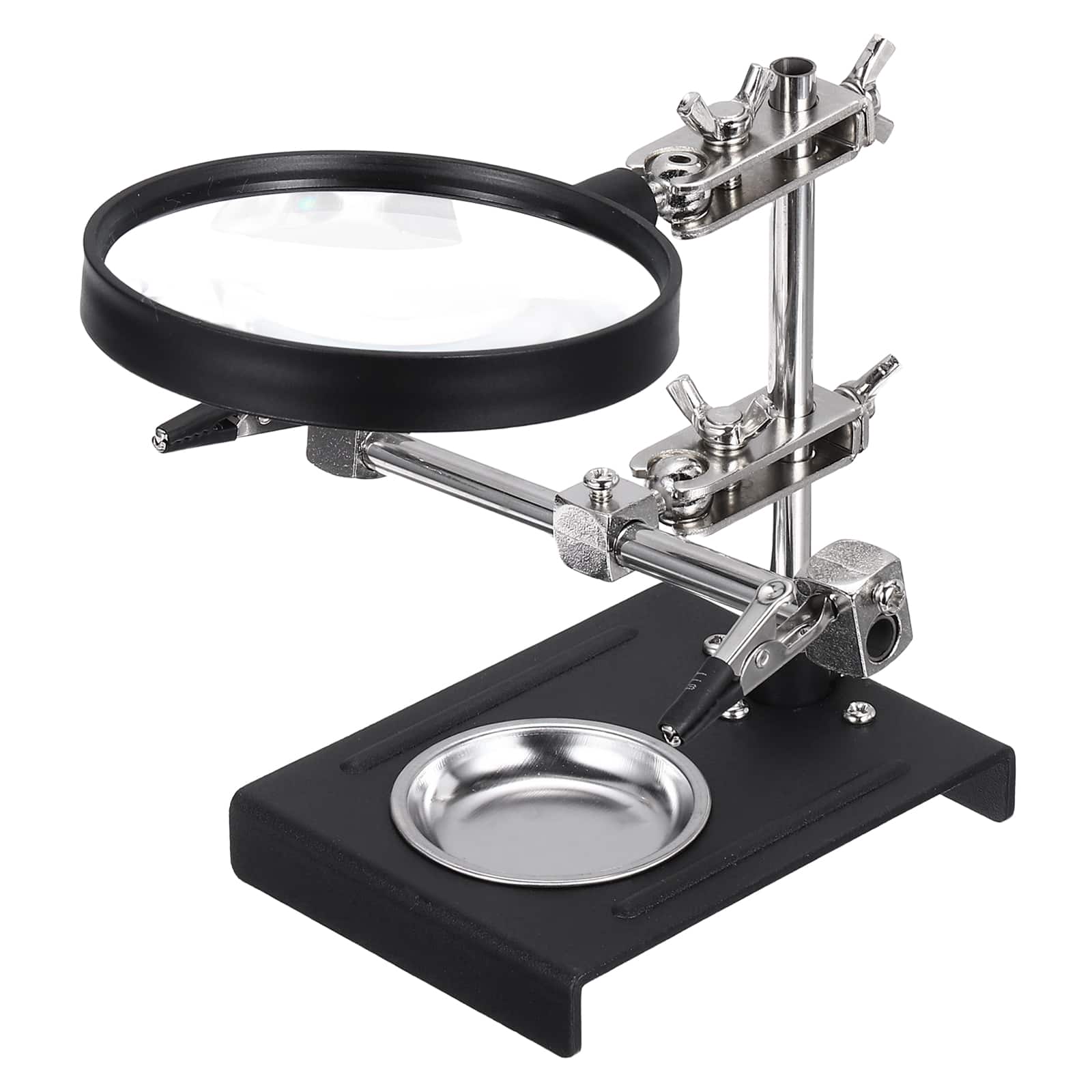 Unique Bargains - PCB Circuit Board Holder, 6"x6.3"x4" Multifunctional PCB Fixing Holder Repair Fixture Clamping Tool