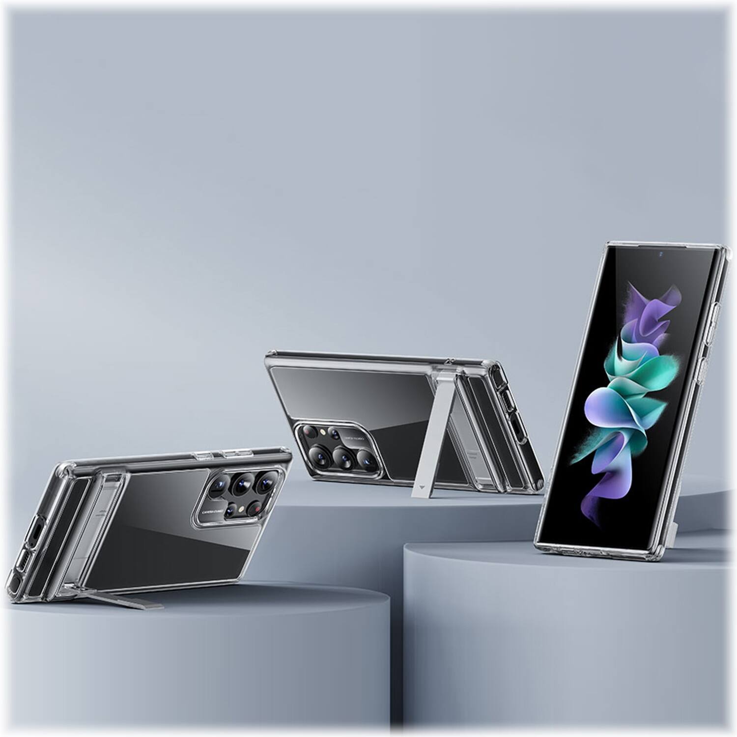 Alt View 13. SaharaCase - AirShield Boost Kickstand Series Case for Samsung Galaxy S23 Ultra - Clear.