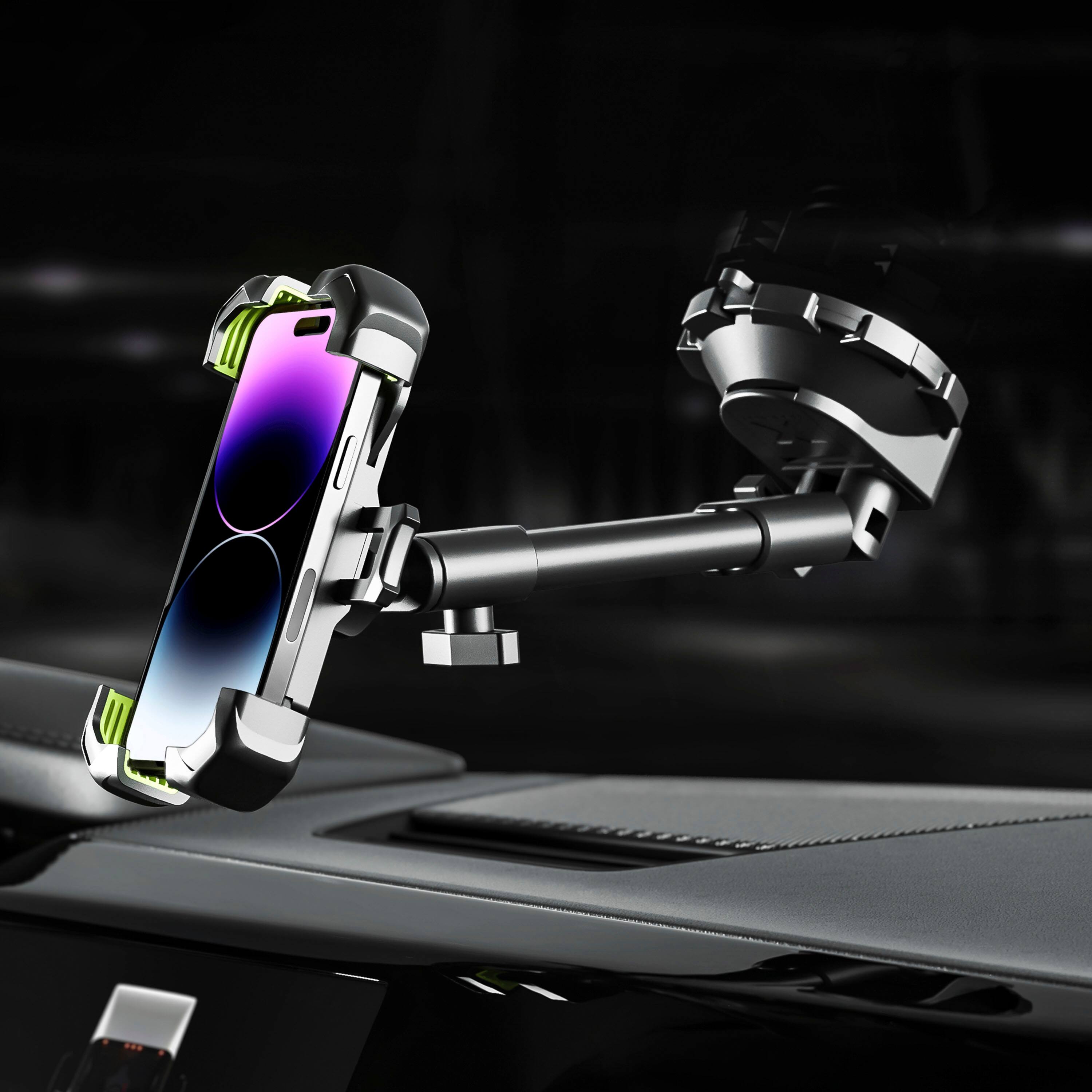 Alt View 18. Bracketron - HD X-LOCK Extend Dash & Window Mount - Black.