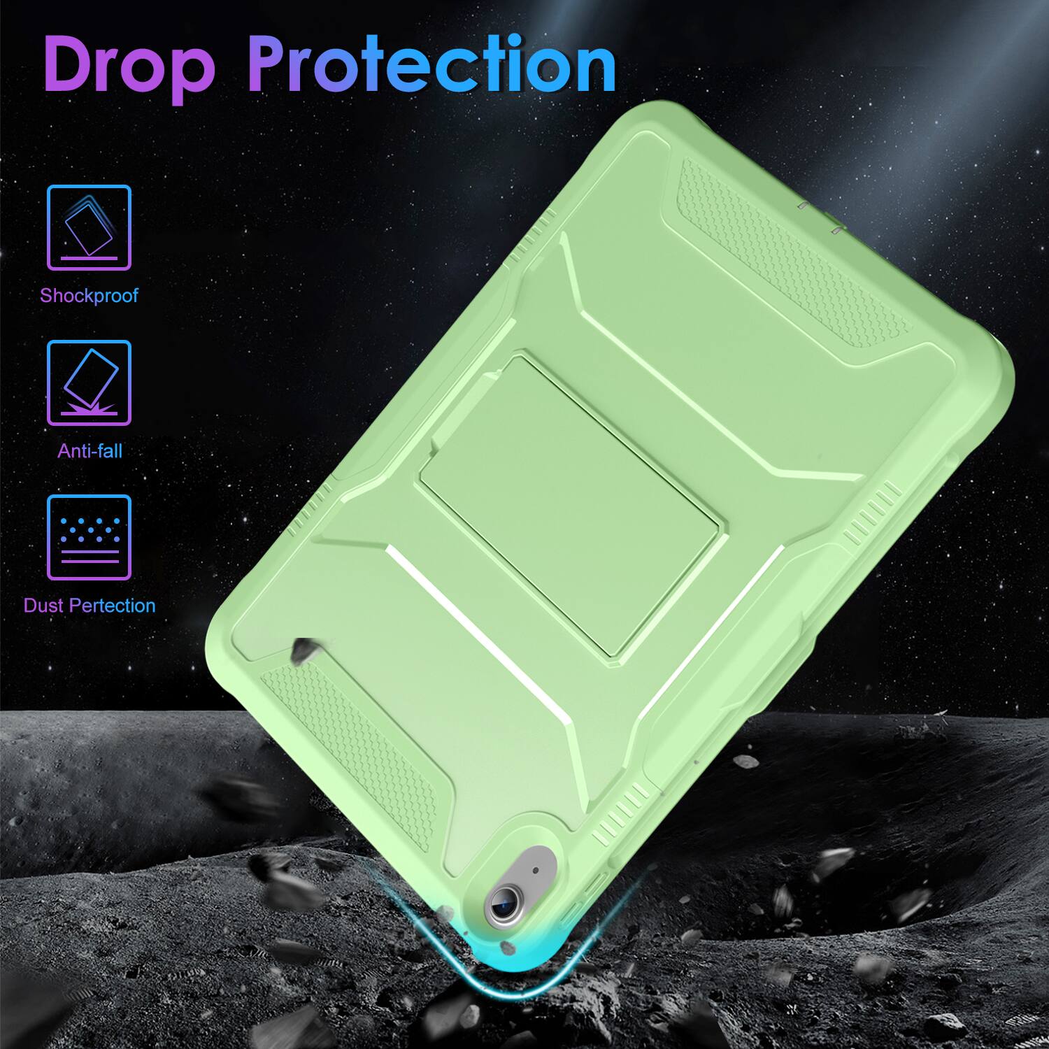 Drop Protection

- Shockproof
- Anti-fall
- Dust Protection
