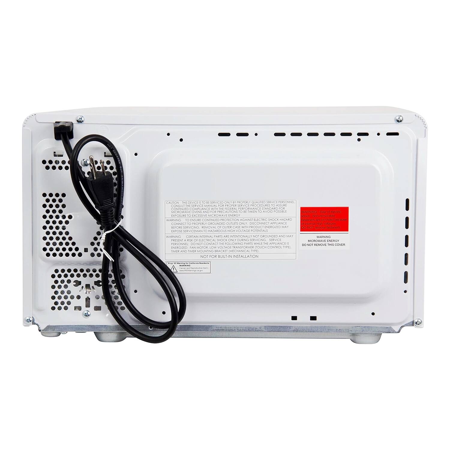 CAUTION: THIS DEVICE IS TO BE SERVICED ONLY BY PROPERLY QUALIFIED SERVICE PERSONNEL. CONSULT THE SERVICE MANUAL FOR PROPER SERVICE PROCEDURES. TO ENSURE CONTINUED PERFORMANCE STANDARD FOR THIS APPLIANCE, AVOID POSSIBLE EXPOSURE TO EXCESSIVE MICROWAVE ENERGY. TO INSURE CONTINUED PROTECTION AGAINST ELECTRIC SHOCK HAZARD, CONNECT TO PROPERLY GROUNDED CIRCUIT. BEFORE SERVICING, REMOVAL OF OUTER COVER OR REMOVAL OF CERTAIN INTERNAL PARTS ARE INTENTIONALLY NOT GROUNDED AND MAY BE HAZARDOUS. PERSONNEL DO NOT CONTACT THE FOLLOWING PARTS WHILE THE APPLIANCE IS ON: - MICROWAVE ENERGY COVER - DO NOT REMOVE THE COVER (SEE MECHANICAL TYPE) - NOT FOR BULB INSTALLATION