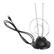 Angle. Home Collection - Trisonic Rabbit Ear Indoor TV Antenna with Coax Cable - Black.