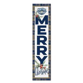 Jardine - Mount Mary Blue Angels 12'' x 48'' Outdoor Merry Christmas Leaner - White