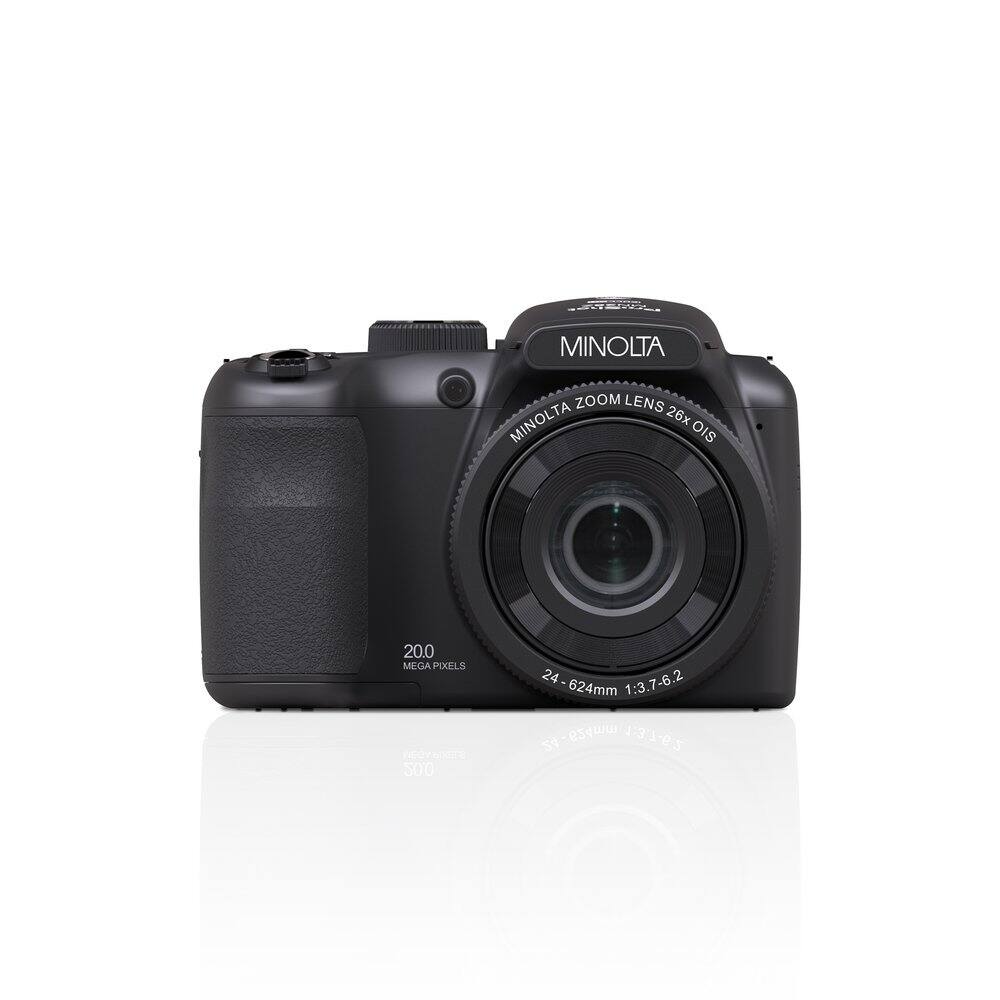 MINOLTA  
MINOLTA ZOOM LENS 26x OIS  
20.0 MEGA PIXELS  
24-624mm 1:3.7-6.2  
200 MEGA PIXELS