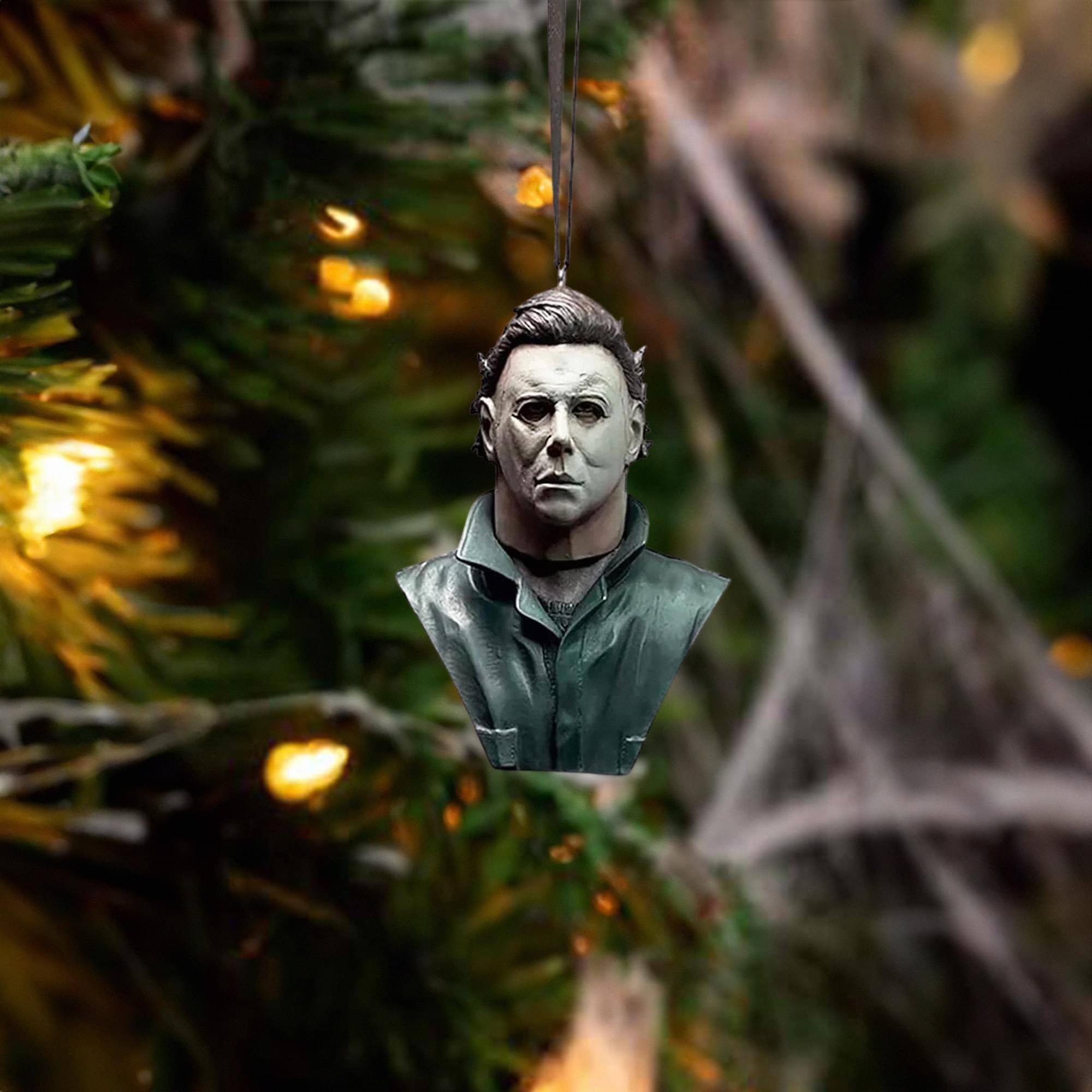 Alt View 10. Trick or Treat Studios - Halloween (1978) Holiday Horrors Ornament | Michael Myers - Blue.
