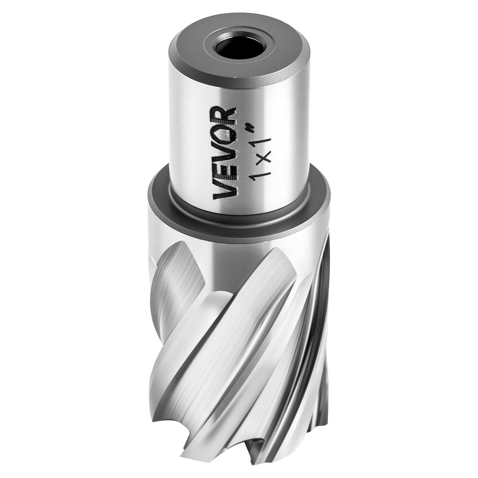 Alt View 5. VEVOR - Annular Cutter Set, 4 pcs Weldon Shank Mag Drill Bits Kit, 1" Cutting Depth, 1" Cutting Diameter, HSS - Silver.