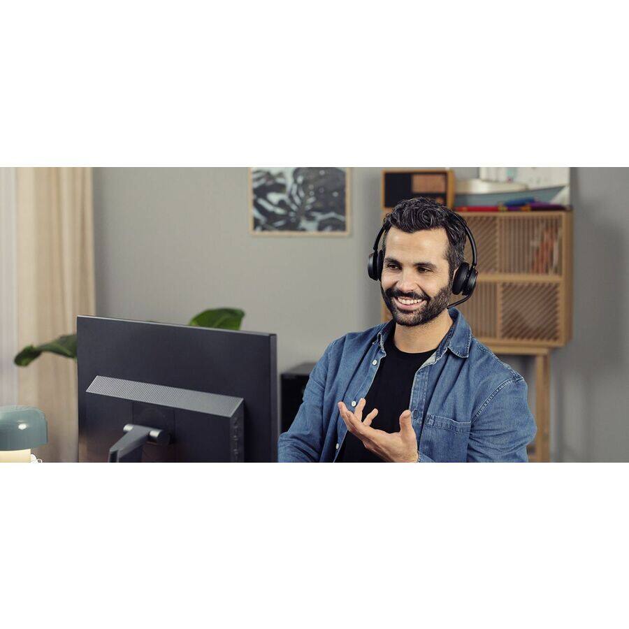 Alt View 5. EPOS - EPOS IMPACT 1061 Headset - Stereo - Wireless - Bluetooth - On-ear - Binaural - Circumaural - Noise Canceling - Unknown.