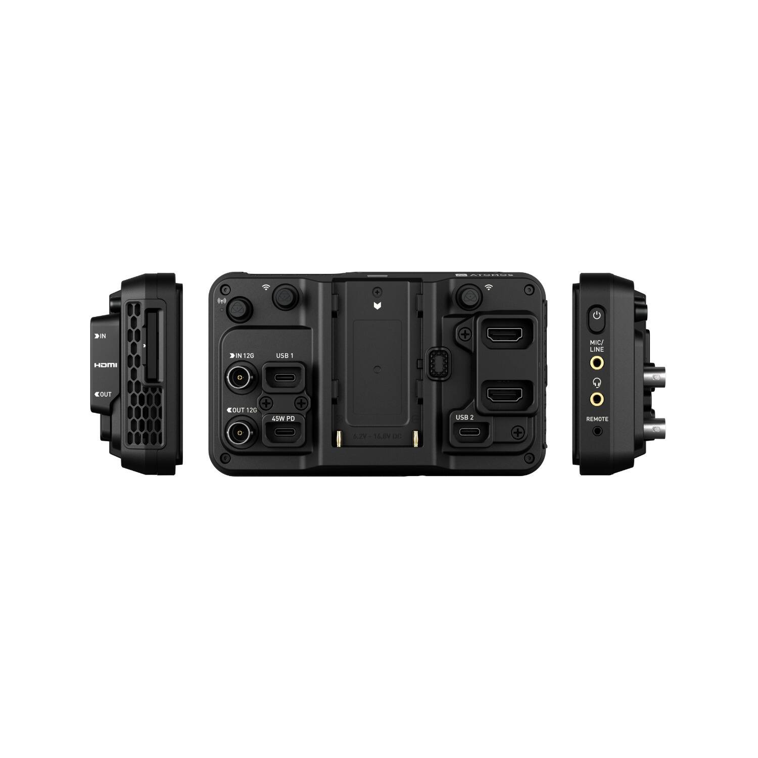 - IN 120
- USB 1
- OUT 120
- 45W PD
- HDMI
- MIC/LINE
- USB 2
- REMOTE
- 5V-1A DC