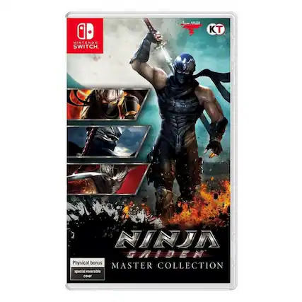 NINJA GAIDEN MASTER COLLECTION
Physical bonus special reversible cover
Team NINJA KT
Nintendo Switch - M (Mature 17+)